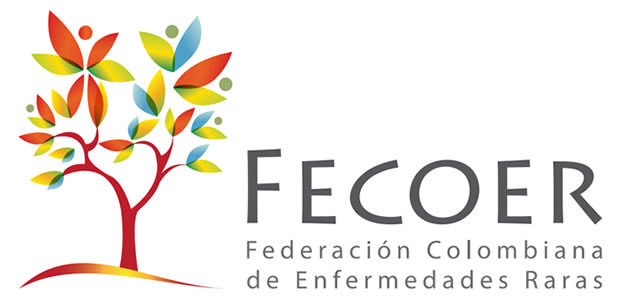FECOER, logo. Federación Colombiana de Enfermedades Raras