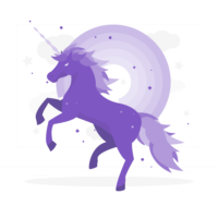 unicornio Rafiki, morado, color raro, enfermedades raras, animal raro, fuerza, solidez, impulso benéfico