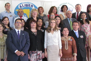 SAR Letizia Ortiz en la clausura de la Alianza Iberoamericana, con Pali y Toto