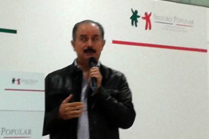 Dr. Javier Lozano, del Seguro Popular, durante la reunión de prestadores de servicios anual nacional