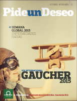 Portada de la revista Pide un Deseo, núm. 13, 'Día Internacional de Gaucher 2015'